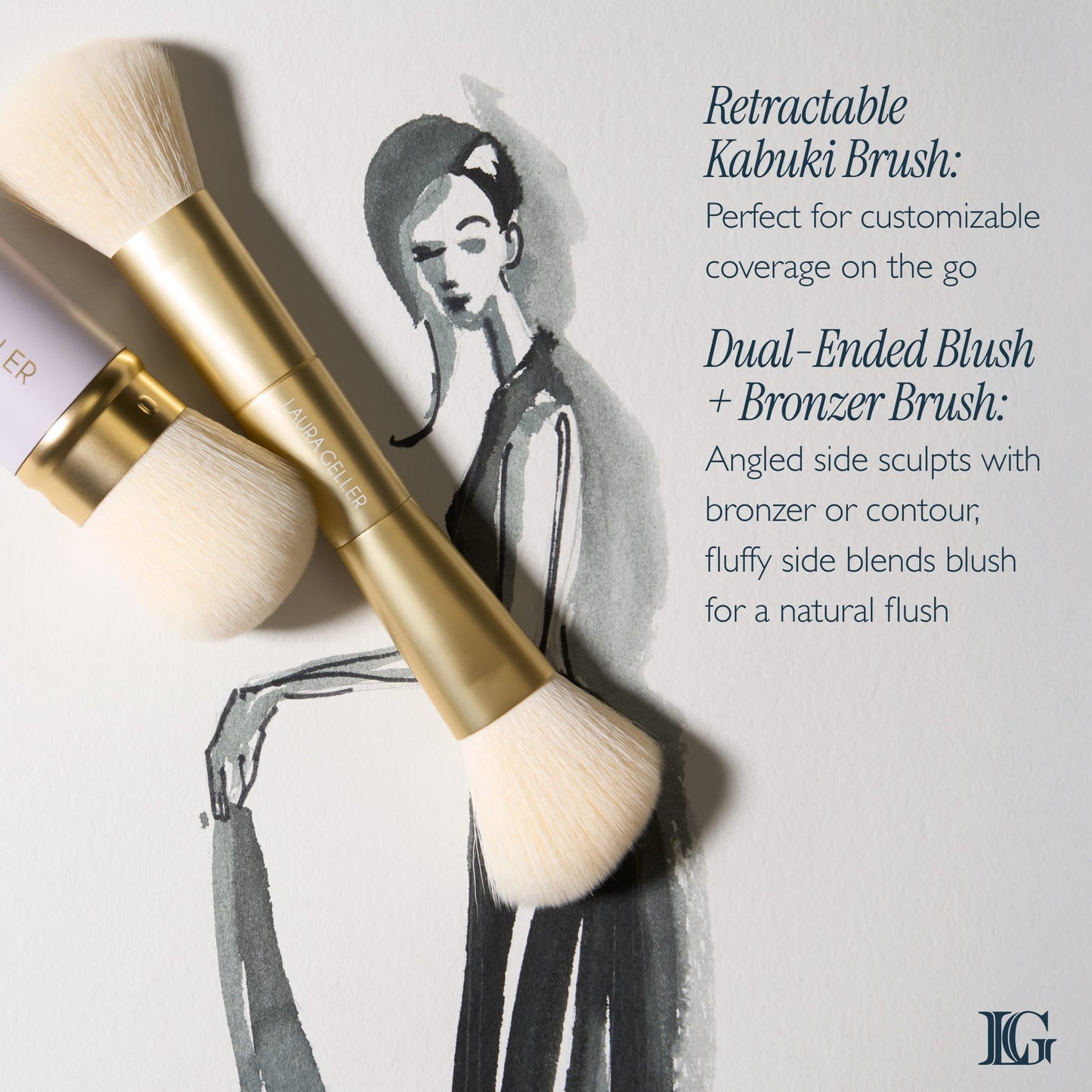 Limited Edition Face It All 2PC Face Brush Set